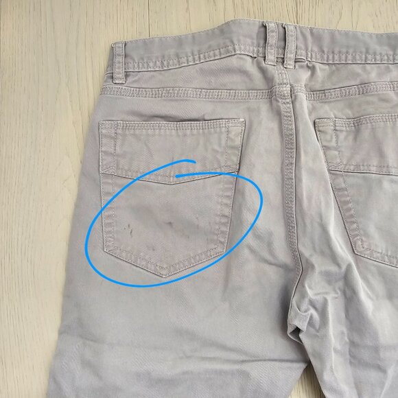 Men's H&M Straight Legged Jeans, Color Taupe/Grey, Size 31 - Picture 12 of 14